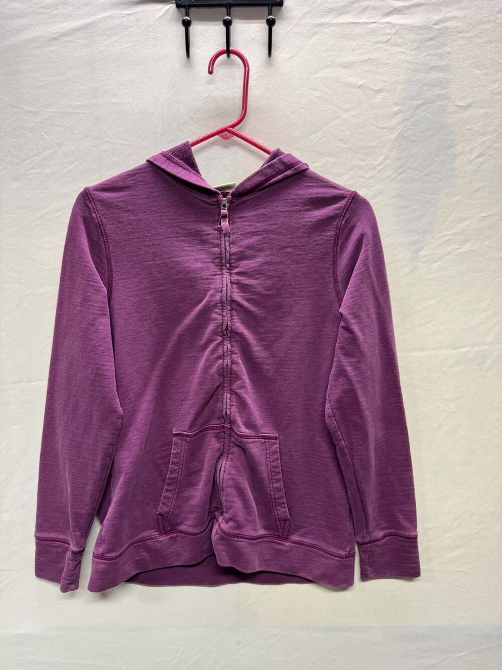 L.L. Bean Purple Cotton Full Zip Hoodie Sweatshirt